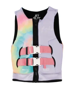 JETPILOT CAUSE GIRLS F/E YOUTH ECO VEST - TIE DYE