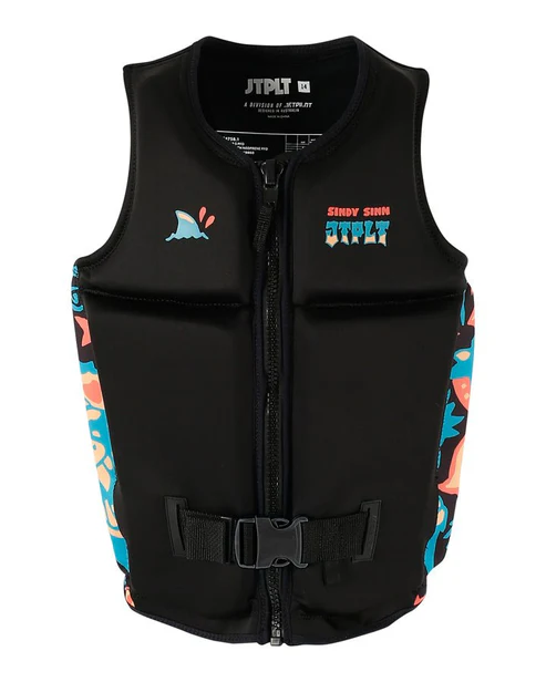 JETPILOT X1 BOYS YOUTH ECO VEST - BLACK/MULTI